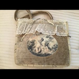 One of a kind Custom Cherub tote/baby bag/purse